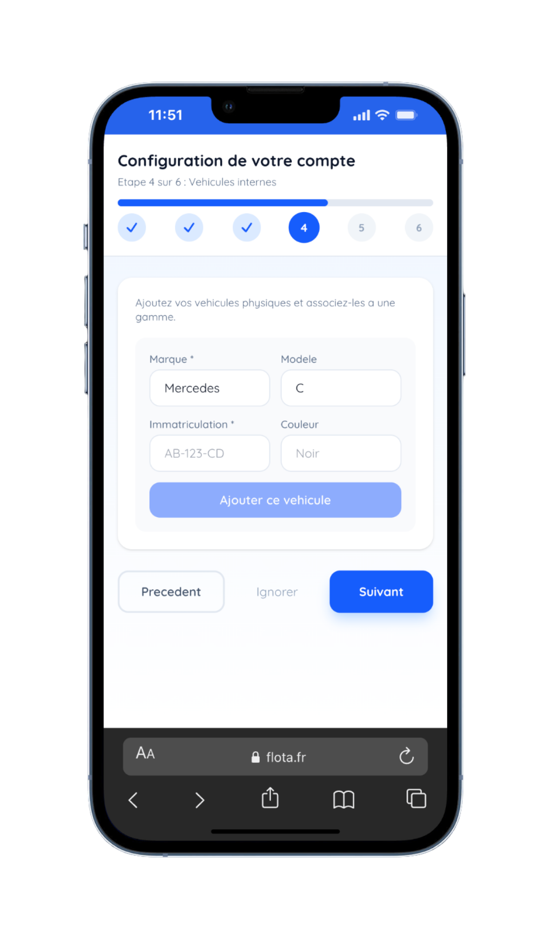Gammes de véhicules